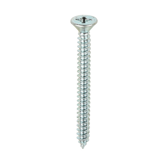This is an image of Timco - Self-Tapping Screws - PZ - Countersunk - Zinc 8 x 1 3/4" - (200 PCS Box) 08134CCAZS