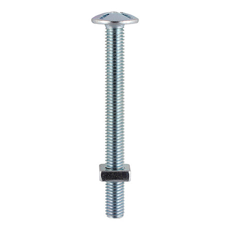 This is an image of Timco - Roofing Bolts with Square Nuts - Zinc M8 x 140mm - (50 PCS Box) 08140RB