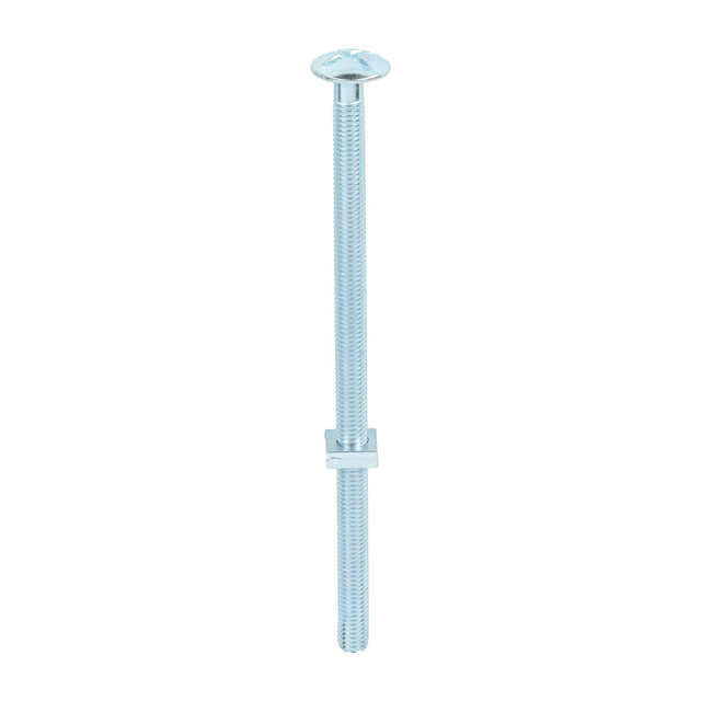 This is an image of Timco - Roofing Bolts with Square Nuts - Zinc M8 x 160mm - (50 PCS Box) 08160RB