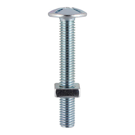 This is an image of Timco - Roofing Bolts with Square Nuts - Zinc M8 x 200mm - (50 PCS Box) 08200RB