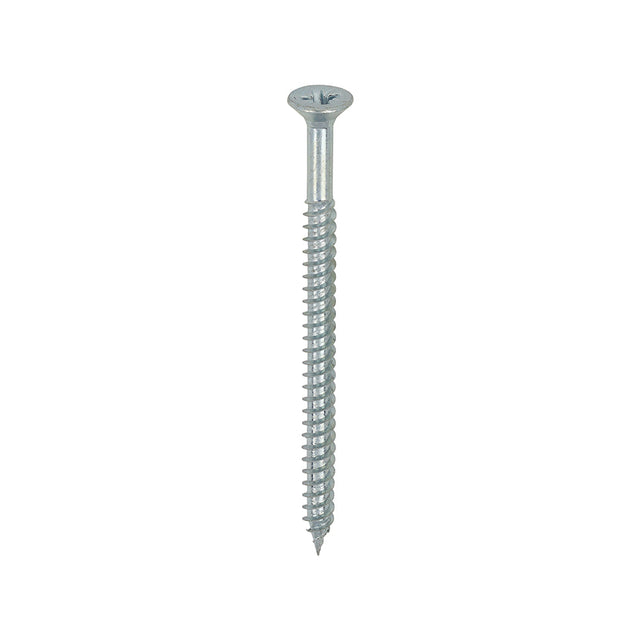 This is an image of Timco - Twin-Threaded Woodscrews - PZ - Double Countersunk - Zinc 8 x 2 1/2" - (200 PCS Box) 08212CWZ