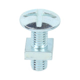 This is an image of Timco - Roofing Bolts with Square Nuts - Zinc M8 x 25mm - (100 PCS Box) 0825RB
