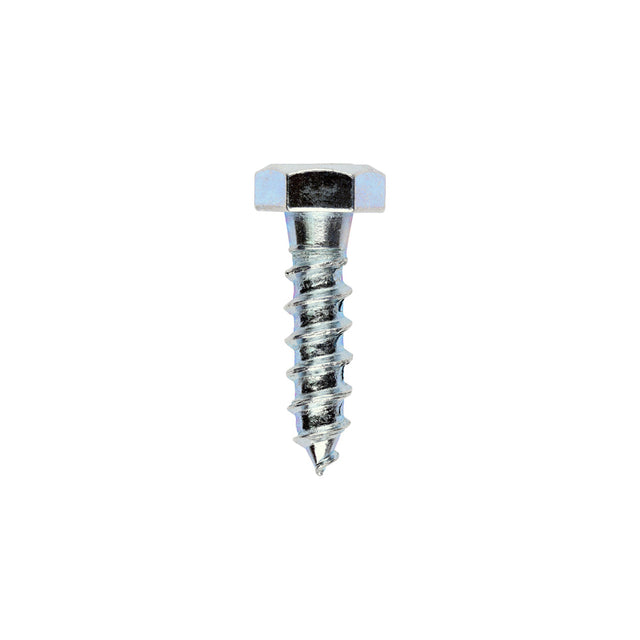 This is an image of Timco - Coach Screws - Hex - Zinc 8.0 x 30mm - (200 PCS Box) 0830CSC