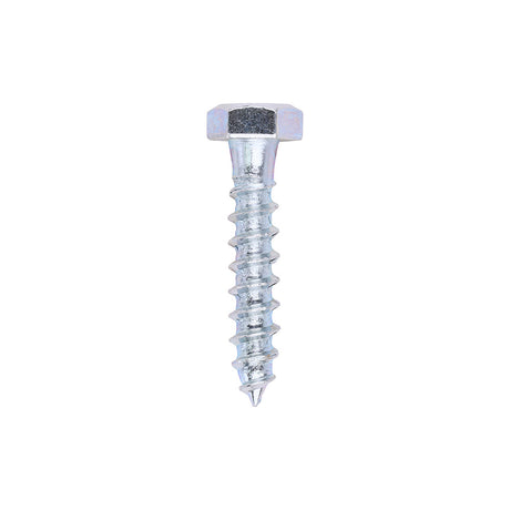 This is an image of Timco - Coach Screws - Hex - Zinc 8.0 x 40mm - (200 PCS Box) 0840CSC