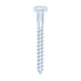 This is an image of Timco - Coach Screws - Hex - Zinc 8.0 x 65mm - (100 PCS Box) 0865CSC