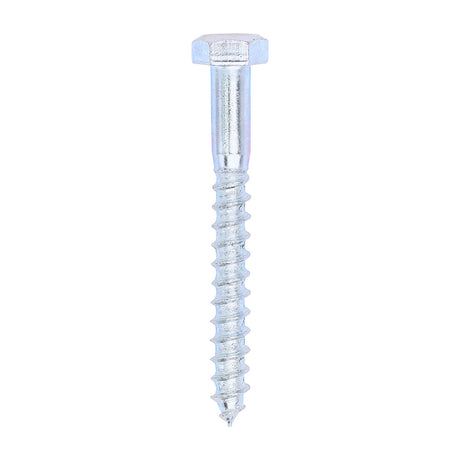 This is an image of Timco - Coach Screws - Hex - Zinc 8.0 x 70mm - (100 PCS Box) 0870CSC