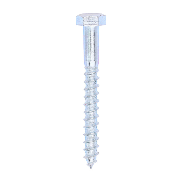 This is an image of Timco - Coach Screws - Hex - Zinc 8.0 x 70mm - (100 PCS Box) 0870CSC
