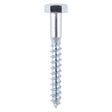 This is an image of Timco - Coach Screws - Hex - Zinc 8.0 x 80mm - (100 PCS Box) 0880CSC