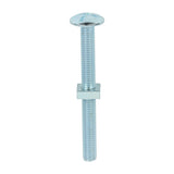 This is an image of Timco - Roofing Bolts with Square Nuts - Zinc M8 x 80mm - (50 PCS Box) 0880RB