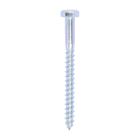 This is an image of Timco - Coach Screws - Hex - Zinc 8.0 x 90mm - (50 PCS Box) 0890CSC