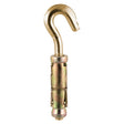 This is an image of Timco - Forged Hooks with Shield Anchors - Yellow M8 - (2 PCS TIMpac) 08HOOKP