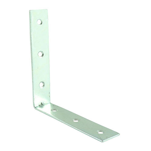 This is an image of Timco - Corner Braces - Zinc 100 x 100 x 22 (25 Pieces Box) 100CBR