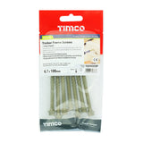 This is an image of Timco - Timber Screws - Hex Head - Exterior - Green 6.7 x 100mm - (6 PCS TIMpac) 100INDEXP