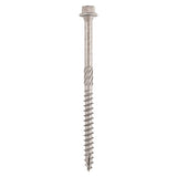 This is an image of Timco - Timber Screws - Hex - Stainless Steel 6.7 x 100mm - (6 PCS TIMpac) 100INDEXSSTP