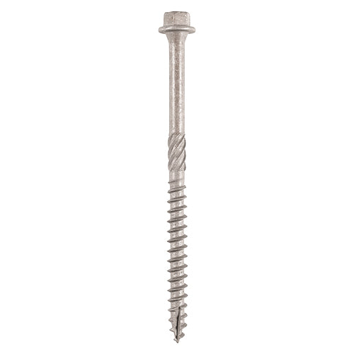 This is an image of Timco - Timber Screws - Hex - Stainless Steel 6.7 x 100mm - (6 PCS TIMpac) 100INDEXSSTP