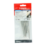 This is an image of Timco - Timber Screws - Hex - Stainless Steel 6.7 x 100mm - (6 PCS TIMpac) 100INDEXSSTP