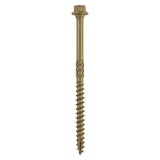 This is an image of Timco - Timber Frame Construction & Landscaping Screws - Hex - Exterior - Green Organic 6.7 x 100mm - (50 PCS Box) 100IN