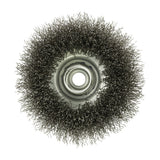 This is an image of Timco - Angle Grinder Cup Brush - Crimped Stainless Steel 100mm (1 Each Blister Pack) 100TCCSS