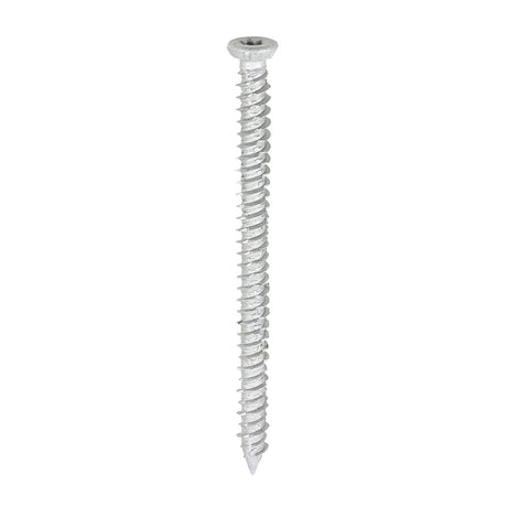 This is an image of Timco - Concrete Screw - TX - Flat Countersunk - Exterior - Silver 7.5 x 100mm - (100 PCS Box) 100TCONR