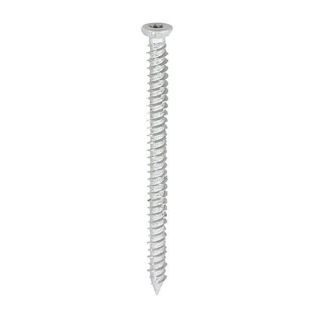 This is an image of Timco - Concrete Screw - TX - Flat Countersunk - Exterior - Silver 7.5 x 100mm - (100 PCS Box) 100TCONR