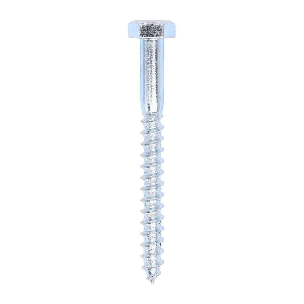 This is an image of Timco - Coach Screws - Hex - Zinc 10.0 x 100mm - (50 PCS Box) 10100CSC