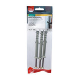 This is an image of Timco - Nylon Frame Fixings - PZ - Zinc 10.0 x 100mm - (3 PCS TIMpac) 10100NFFP