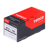 This is an image of Timco - Throughbolts - Zinc M10 x 100mm - (50 PCS Box) 10100TB