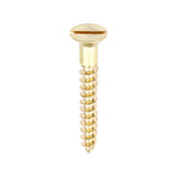 This is an image of Timco - Solid Brass Timber Screws - SLOT - Countersunk 10 x 1 1/2" - (200 PCS Box) 10112CBS