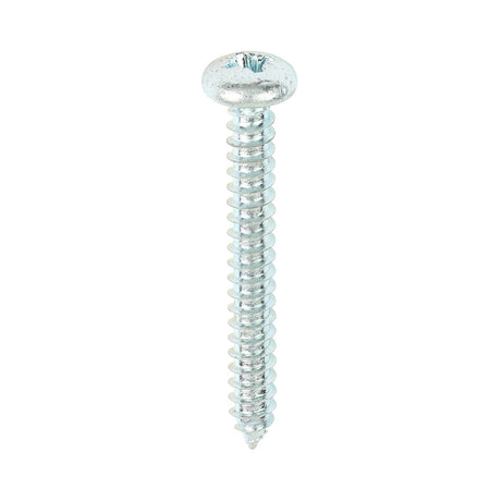 This is an image of Timco - Self-Tapping Screws - PZ - Pan - Zinc 10 x 1 1/2" - (200 PCS Box) 10112CPAZS