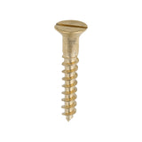 This is an image of Timco - Solid Brass Timber Screws - SLOT - Countersunk 10 x 1 1/4" - (200 PCS Box) 10114CBS