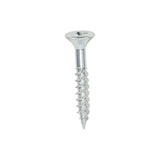 This is an image of Timco - Twin-Threaded Woodscrews - PZ - Double Countersunk - Zinc 10 x 1 1/4" - (200 PCS Box) 10114CWZ