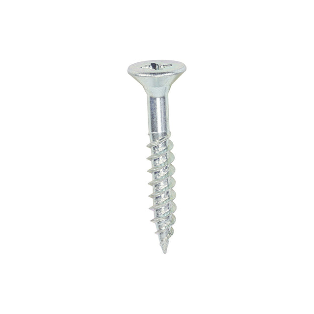 This is an image of Timco - Twin-Threaded Woodscrews - PZ - Double Countersunk - Zinc 10 x 1 1/4" - (200 PCS Box) 10114CWZ