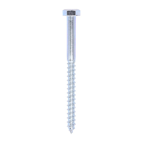 This is an image of Timco - Coach Screws - Hex - Zinc 10.0 x 130mm - (50 PCS Box) 10130CSC