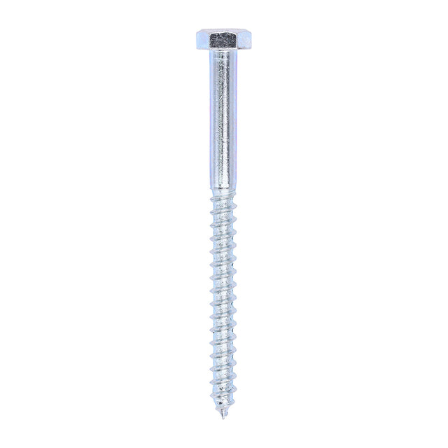 This is an image of Timco - Coach Screws - Hex - Zinc 10.0 x 130mm - (50 PCS Box) 10130CSC
