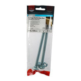 This is an image of Timco - Carriage Bolts & Hex Nuts - Zinc M10 x 150mm - (2 PCS TIMpac) 10150CBP