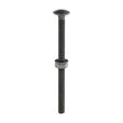 This is an image of Timco - Carriage Bolts Hex Nuts & Form A Washers - Dome - Exterior - Green M10 x 150mm - (10 PCS Bag) 10150INCB