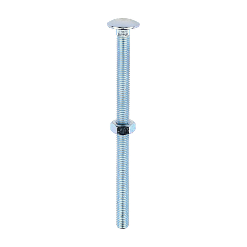 This is an image of Timco - Carriage Bolts & Hex Nuts - Zinc M10 x 160mm - (25 PCS Box) 10160CB
