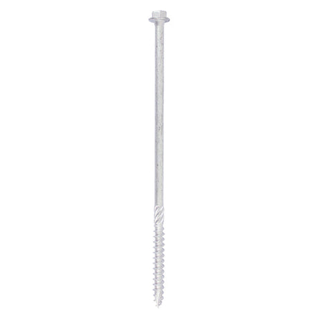 This is an image of Timco - Heavy Duty Timber Screws - Hex - Exterior - Silver 10 x 160mm - (10 PCS TIMbag) 10160INI