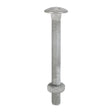 This is an image of Timco - Carriage Bolts & Hex Nuts - Hot Dipped Galvanised M10 x 200mm - (10 PCS Box) 10200CBG