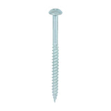 This is an image of Timco - Twin-Threaded Woodscrews - PZ - Round - Zinc 10 x 2 1/2" - (200 PCS Box) 10212CRWZ
