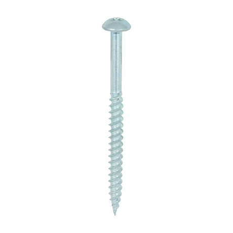 This is an image of Timco - Twin-Threaded Woodscrews - PZ - Round - Zinc 10 x 2 1/2" - (200 PCS Box) 10212CRWZ