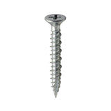This is an image of Timco - Window Fabrication Screws - Countersunk - PH - High-Low Thread - Slash Point - Zinc 4.3 x 30mm - (1000 PCS Box) 105Z