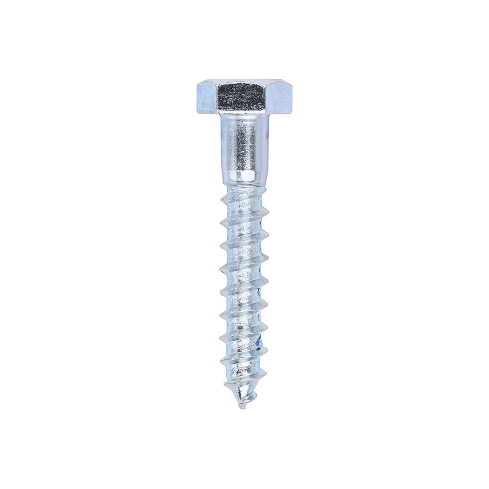 This is an image of Timco - Coach Screws - Hex - Zinc 10.0 x 60mm - (100 PCS Box) 1060CSC