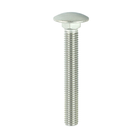 This is an image of Timco - Carriage Bolts - A2 Stainless Steel M10 x 75mm - (5 PCS Bag) 1075CBSSX