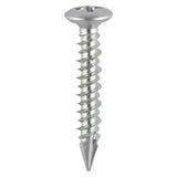 This is an image of Timco - Window Fabrication Screws - Pan Countersunk - PH - High-Low Thread - Slash Point - Zinc 4.3 x 25mm - (1000 PCS Box) 112Z