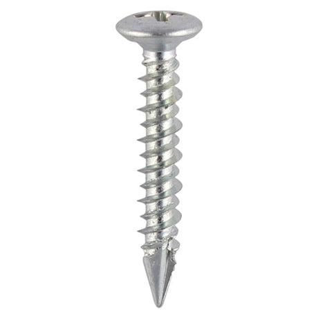 This is an image of Timco - Window Fabrication Screws - Pan Countersunk - PH - High-Low Thread - Slash Point - Zinc 4.3 x 25mm - (1000 PCS Box) 112Z