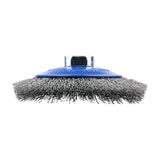 This is an image of Timco - Angle Grinder Bevel Brush - Crimped Stainless Steel 115mm (1 Each Blister Pack) 115TBCSS