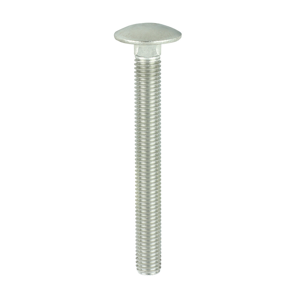 This is an image of Timco - Carriage Bolts - A2 Stainless Steel M12 x 110mm - (5 PCS Bag) 12110CBSSX