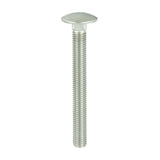 This is an image of Timco - Carriage Bolts - A2 Stainless Steel M12 x 110mm - (5 PCS Bag) 12110CBSSX