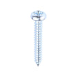 This is an image of Timco - Metal Tapping Screws - PZ - Pan - Self-Tapping - Zinc 12 x 1 1/2" - (200 PCS Box) 12112CPAZS